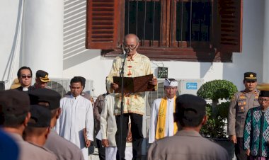 Do'a-Lintas-Agama-di-Polrestabes-Surabaya,-Sambut-Hari-Bhayangkara-Ke-78