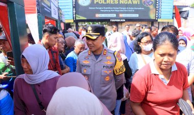 Polres-Ngawi-Gelar-Pasar-Murah-Masyarakat-Sumringah