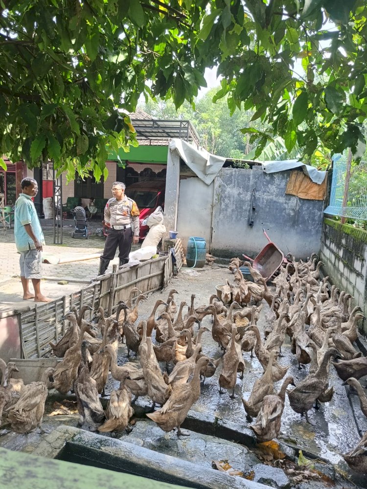 Kapolsek Tarik Instruksikan Patroli Desa Sambil Cek Program Ketahanan Pangan